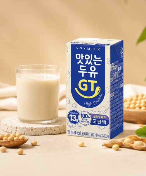 맛있는두유GT 고단백 190ml 24팩 8950원 (8,950원 / 무료배송)