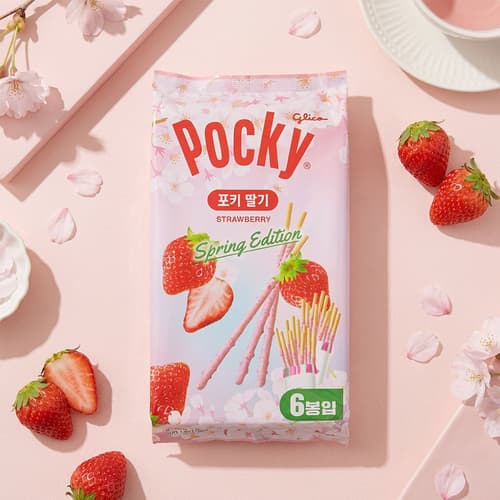 [해태] 포키 패밀리팩 딸기 131g (22g x 6봉) x 3팩 (업체별도 무료배송) (6,900원)
