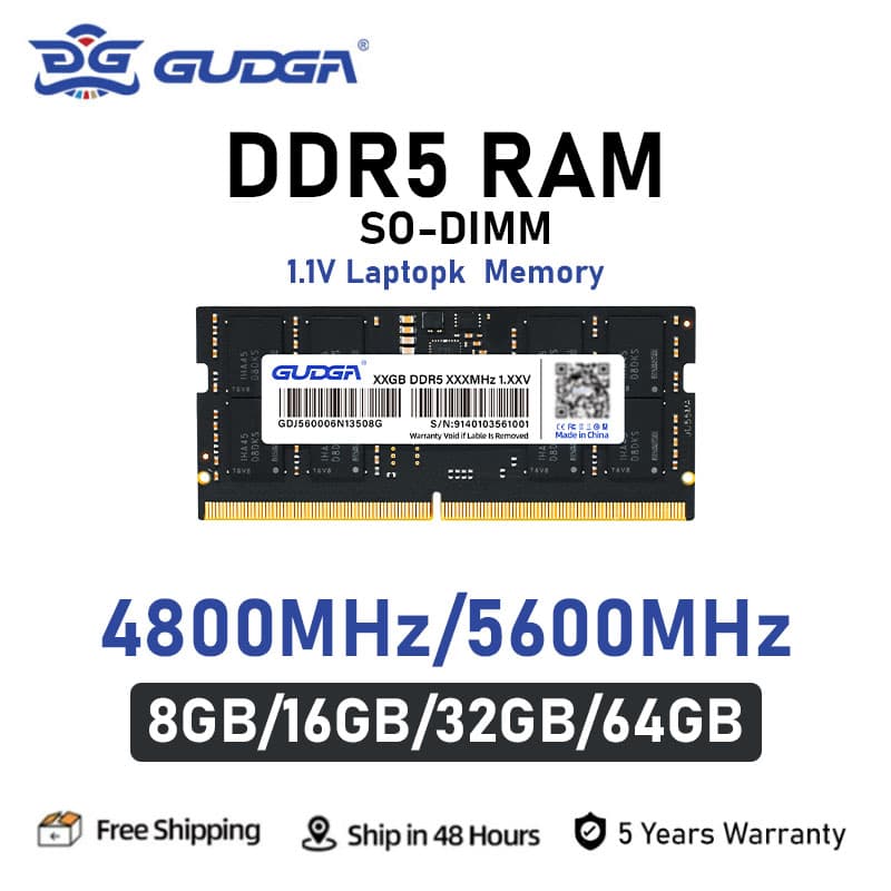 노트북 램 DDR5 8GB 5600MHz ($106.09 / (약: 150,520원))