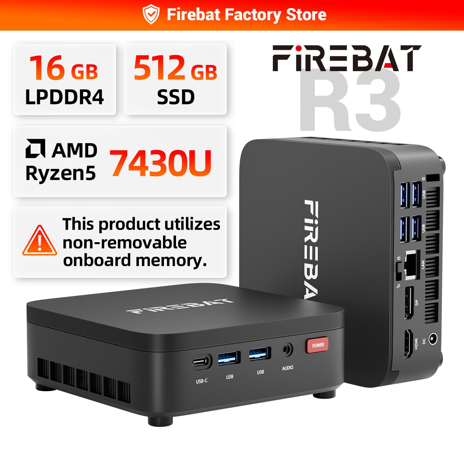 6. FIREBAT R3 미니PC ($70.00 / (약: 99,316원))