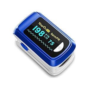 MugaTree Pulse Oximeter Fingertip Oxygen Monitor ($6.99 / (약: 9,917원))