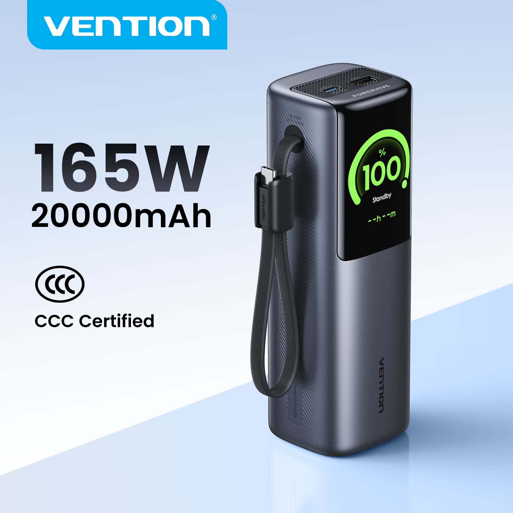7. 벤션 165W 20,000mAh ($21.57 / (약: 30,603원))