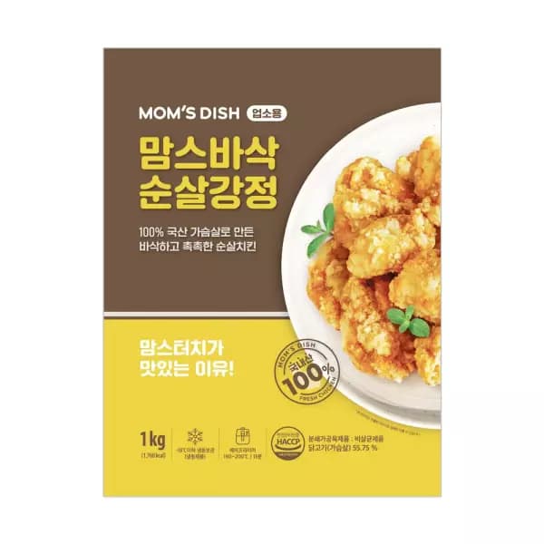 [11번가]맘스터치 바삭 순살강정 1kg+1kg (17,100원/무배)