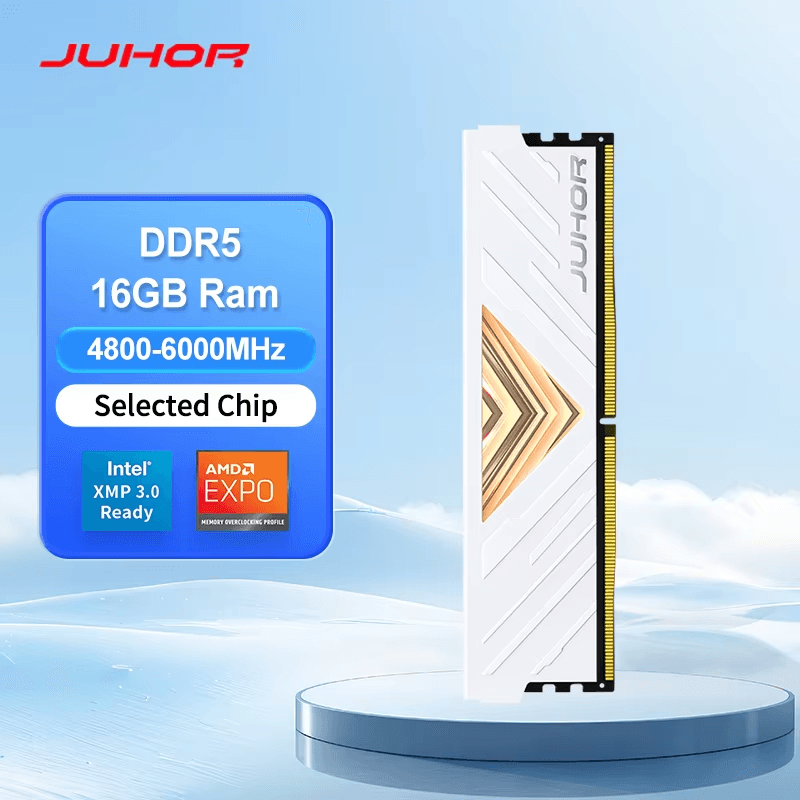 JUHOR 데스크탑 램 DDR5 16GB 5600MHz ($172.42 / (약: 244,629원))