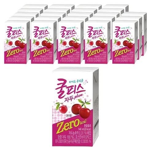 동원 쿨피스 제로 테트라 자두, 140ml, 12개 (5,660원 / 무료배송)
