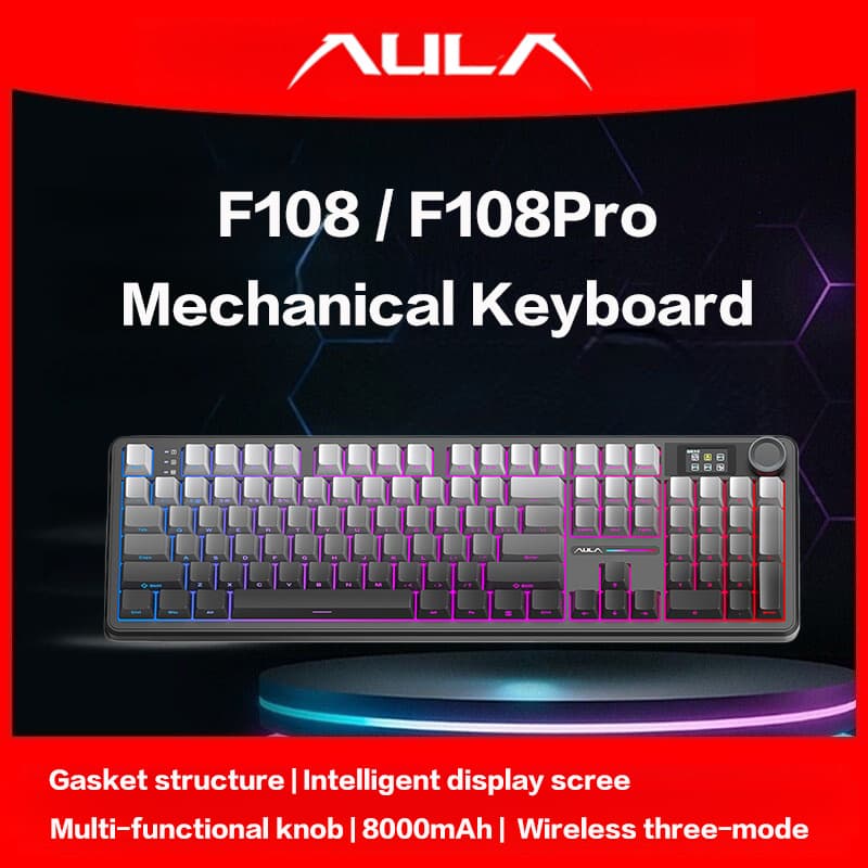 3. AULA F108 Pro 기계식 키보드 ($40.69 / (약: 57,730원))