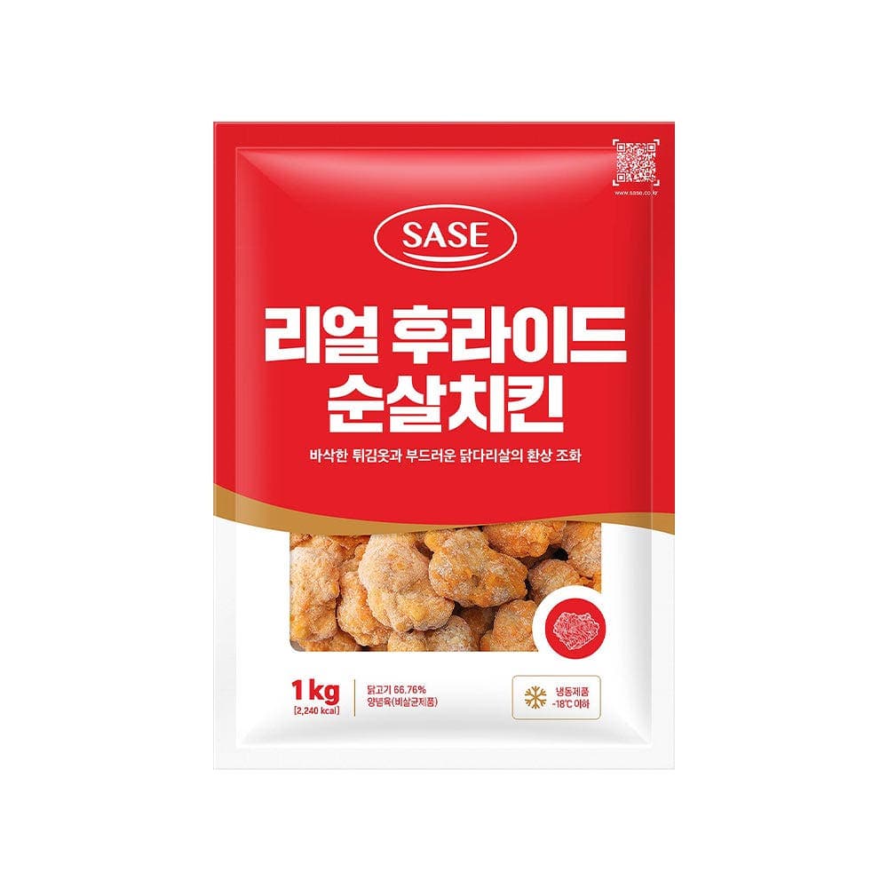 [네이버] 사세 리얼 후라이드 순살치킨 1kg (11,900원/네멤 무료) (무료배송)