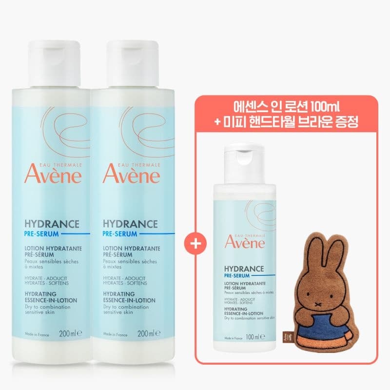 [롯데온] 아벤느 이드랑스 에센스 인 로션 200ml 2개 + 100ml + 증정 (24,430원/무료) (무료배송)