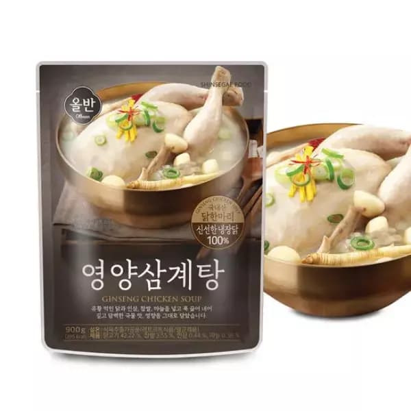 신세계푸드 올반 삼계탕 900g 4팩 (20,520원 / 무료배송)