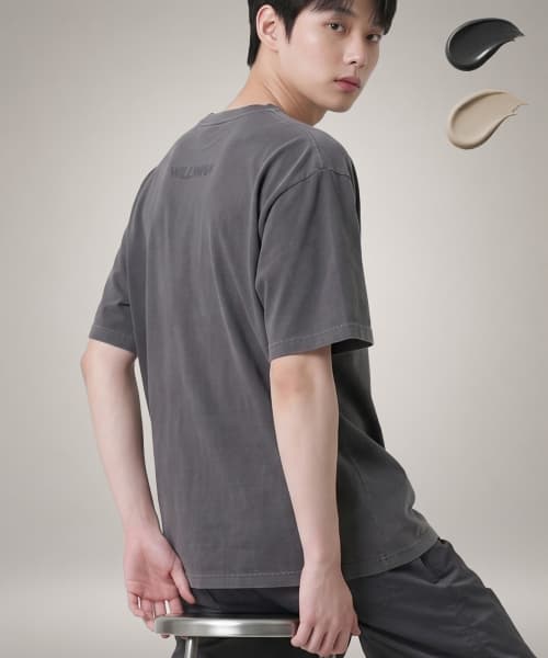 [무신사] 월리워 로고 피그먼트 티셔츠 (22,320원/무료) (무료배송)