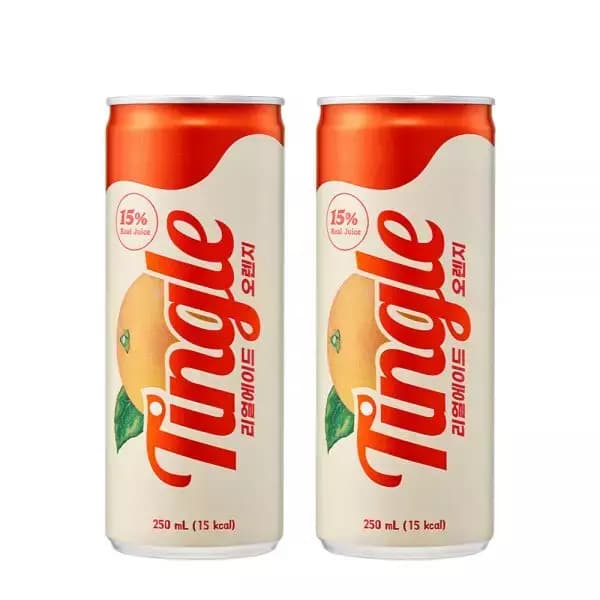 리얼과즙 팅글 리얼에이드 오렌지 250ml 30개 (15,900원 / 무료배송)