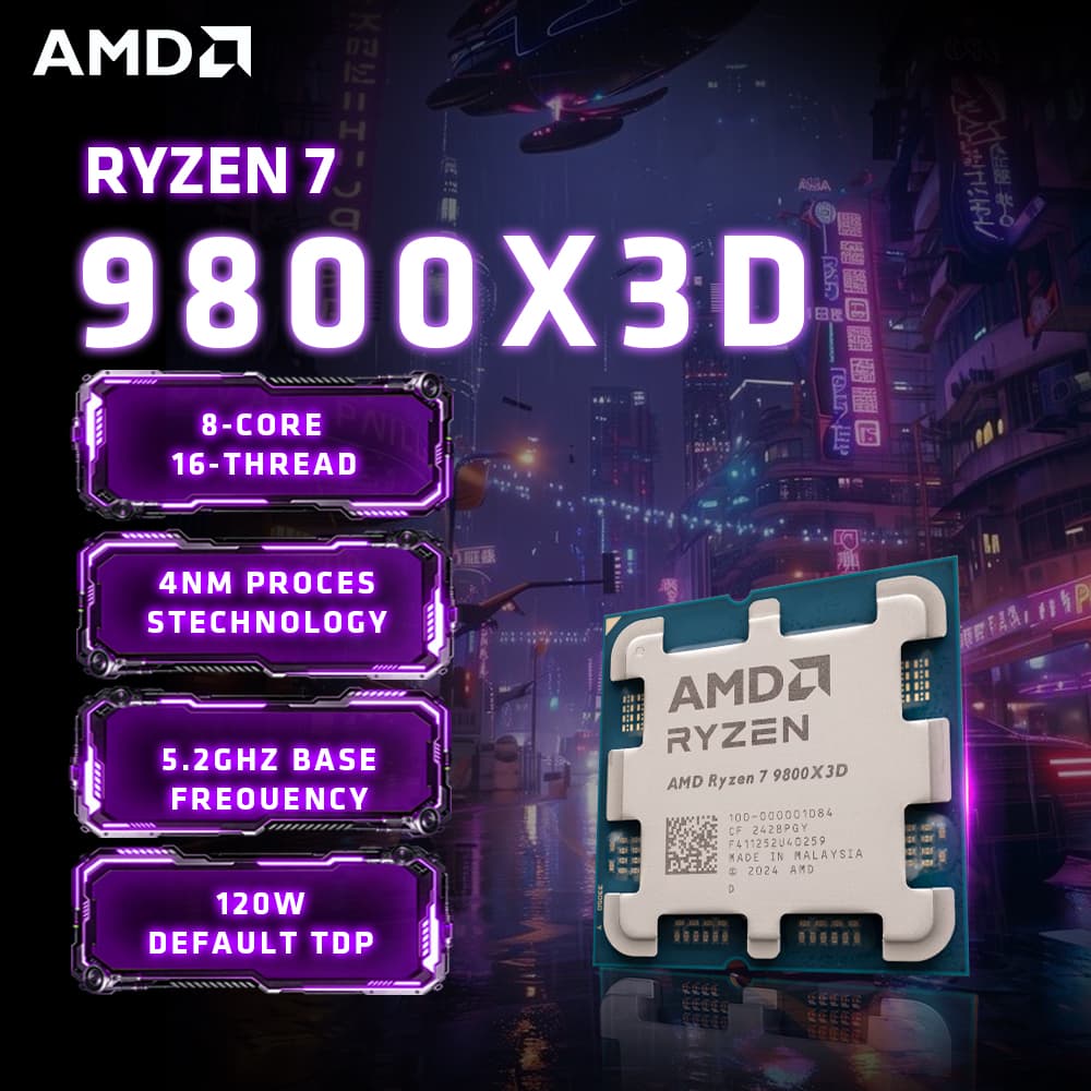 1. 라이젠 7 9800X3D ($389.23 / (약: 552,239원))