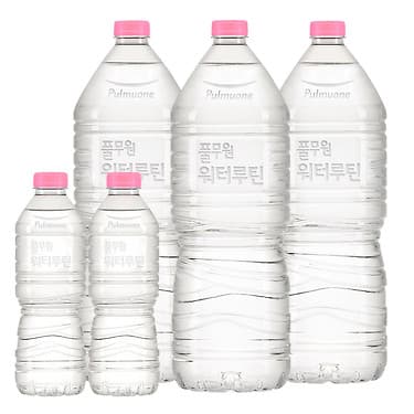 풀무원 워터루틴 무라벨 생수 2L 24병 (10,800원 / 무료배송)