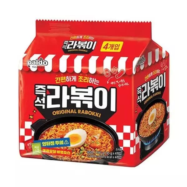 팔도 라볶이 봉지라면 145g 4개 1팩 (4,830원 / 무료배송)