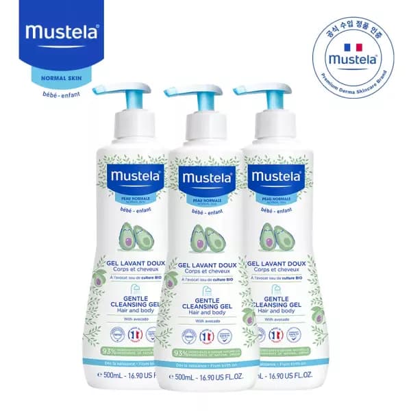 [11번가] 무스텔라 젠틀 클렌징 젤 3개 500ml (36,000/ 무료) (36,000원 / 무료배송)