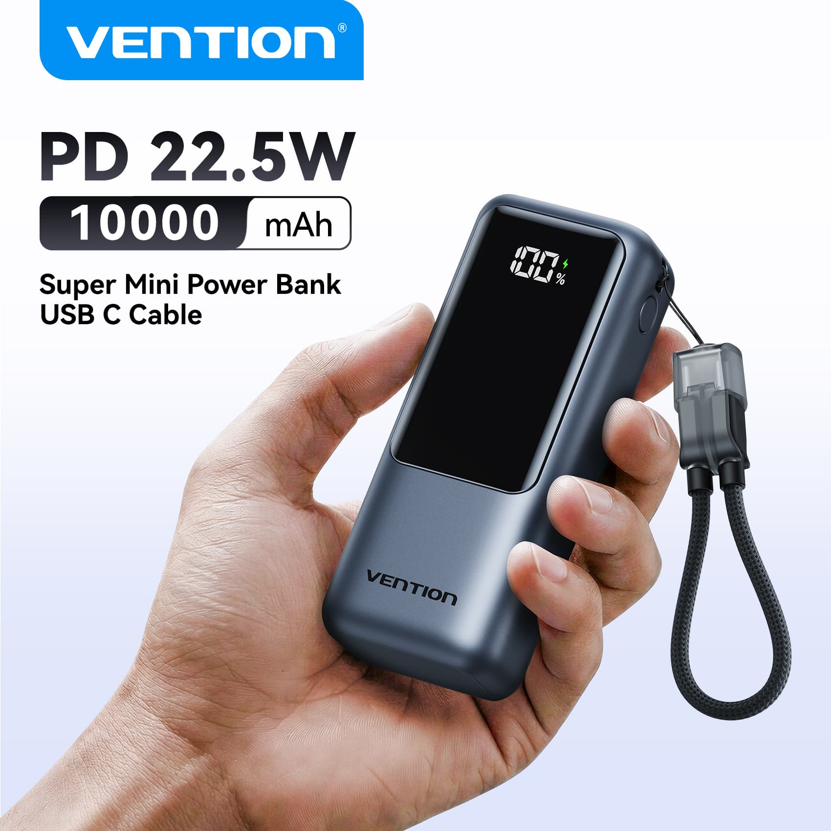 9. 벤션 10,000mAh 미니 ($26.59 / (약: 37,725원))