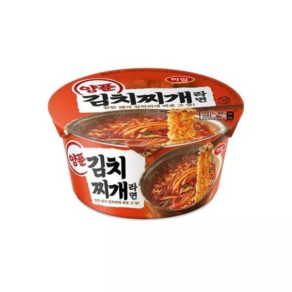 하림 양푼김치찌개라면 112g, 12개 (7,200원 / 무료배송)