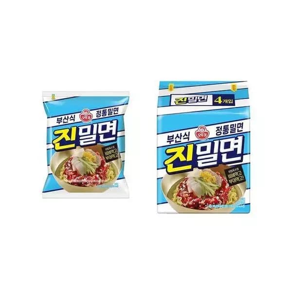 오뚜기 진밀면 135g, 8개 (6,940원 / 무료배송)