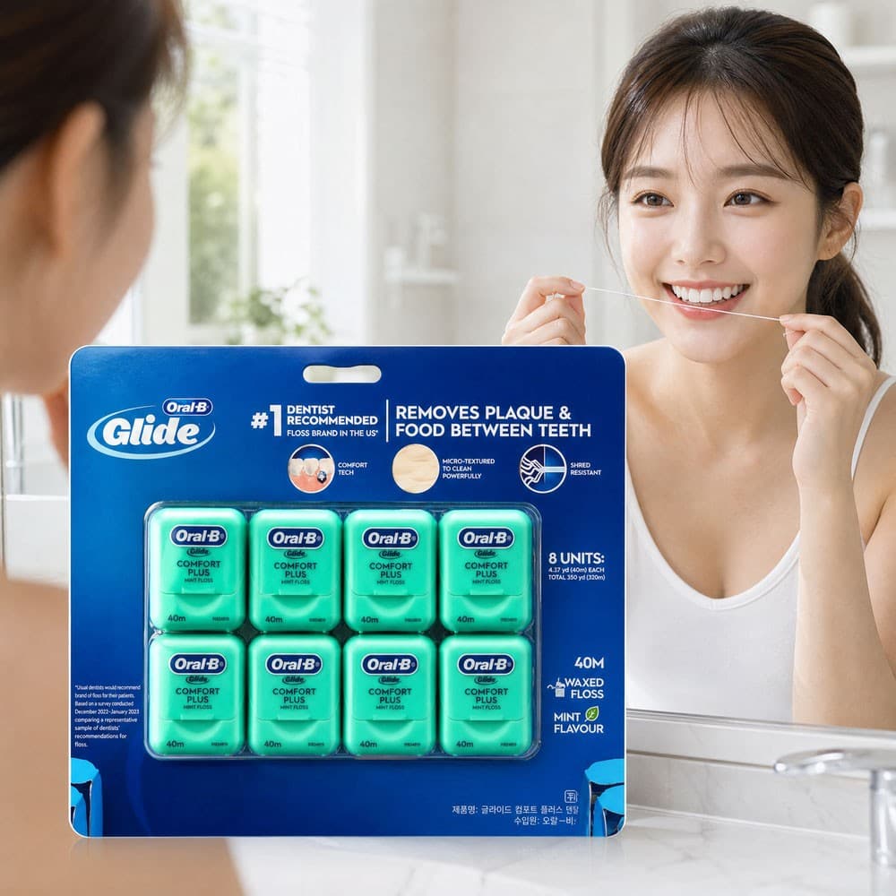오랄비 글라이드 치실 40m x 8개 (13,990원)