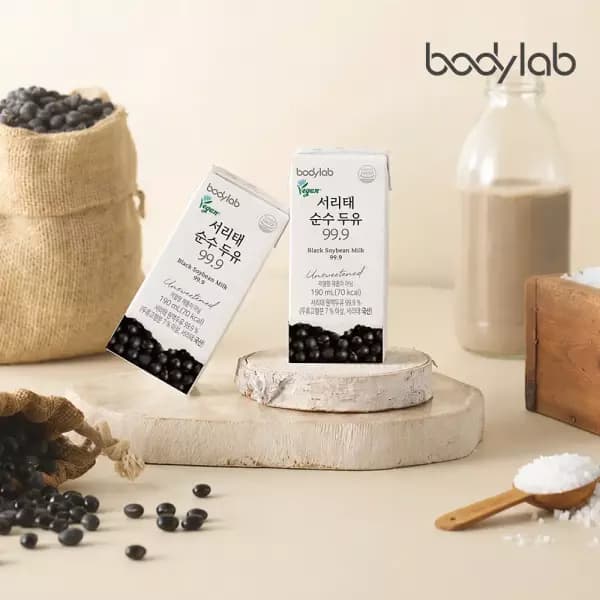 바디랩 서리태콩물 두유 순수두유 1+1박스 총 48개입 (22,900원 / 무료배송)