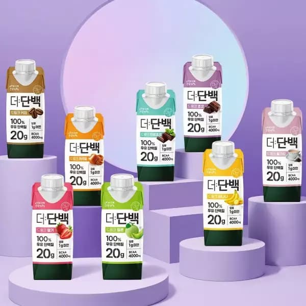 [11번가]빙그레 더단백 드링크 18팩 2박스 골라담기 (티멤 38,610원/무배)
