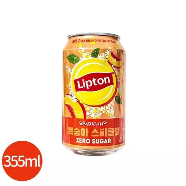 립톤 제로 복숭아 아이스티 355ml 24개 (9,840원 / 무료배송)