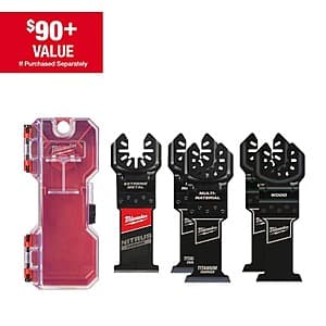 5-Pc Milwaukee Multi-Tool Oscillating Blade Kit w NITRUS & Bi-Metal Blades ($19.01 / (약: 26,996원))