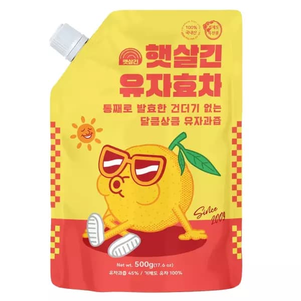햇살긴 유자효차 유자차 500g (5,800원 / 무료배송)