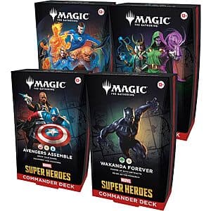 Magic: The Gathering: Set of 4 Marvel Super Heroes Commander Decks ($199.99 / (약: 284,005원))