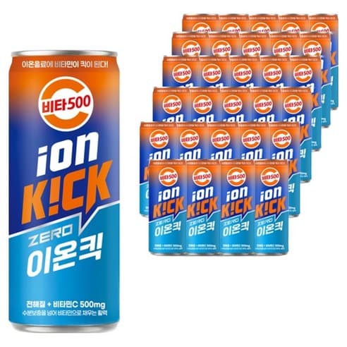 비타500 이온킥 제로 이온음료, 30개, 240ml (13,650원 / 무료배송)