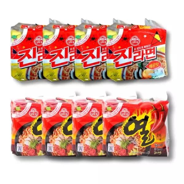 [지마켓] 오뚜기 진라면 매운맛 120g 20개 + 열라면 120g 20개 (21,740원/무료) (무료배송)