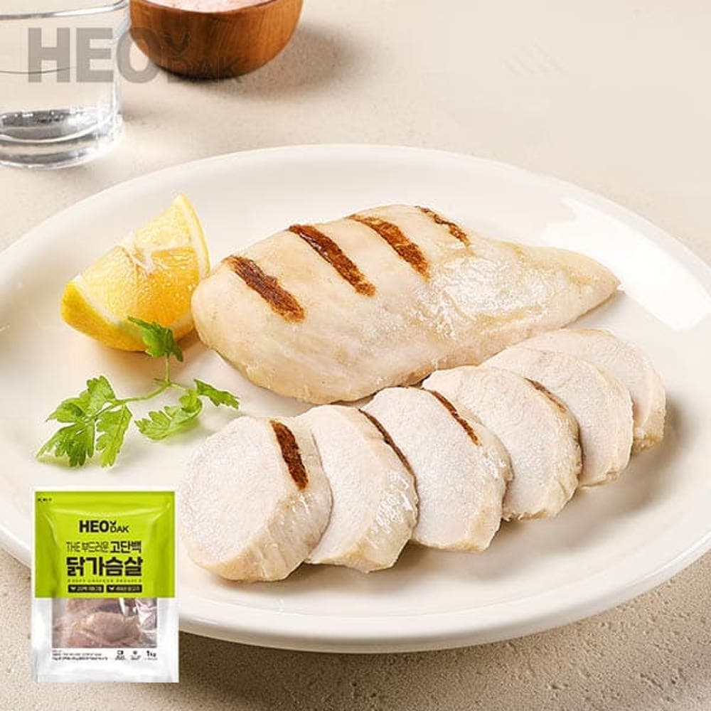 허닭 고단백 닭가슴살 1kg X 2팩, 한입 닭다리구이 20팩, 닭가슴살 곤약 볶음밥 20팩 등 (0원 / 무료배송)