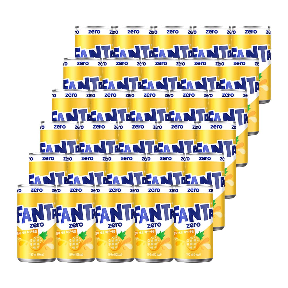 환타제로 파인애플 190ml 30캔 (11,900원 / 무료배송)