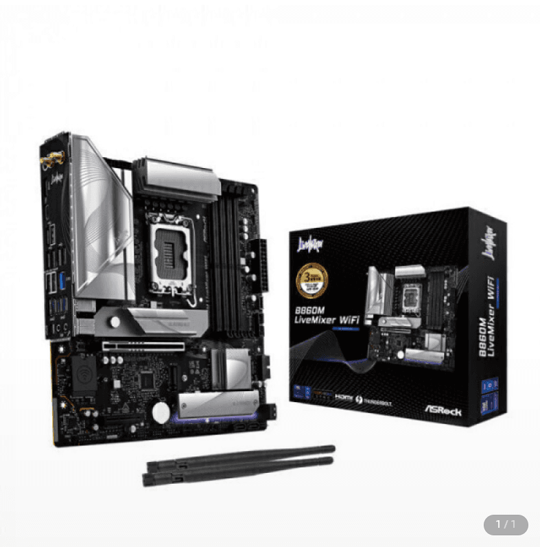 [지마켓] ASRock B860M LiveMixer WiFi (삼성/비씨 체감 14.7만)