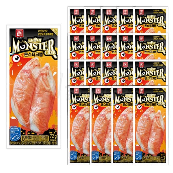 한성 몬스터크랩 72g x 20개 (13,370원 / 무료배송)