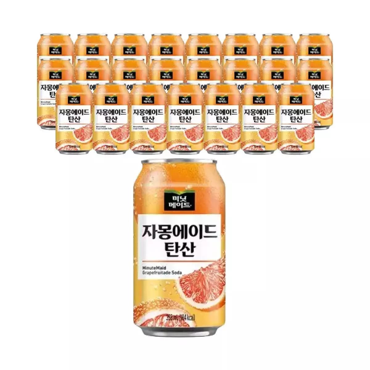미닛메이드 자몽에이드 탄산 CAN 355ml, 24개 (10,600원 / 무료배송)