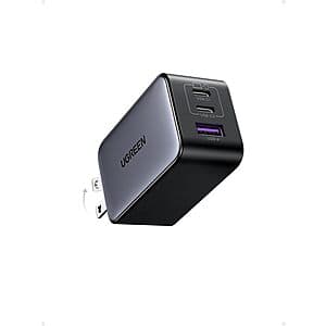 UGREEN USB Charging Accessories: 3-Port UGREEN 65W Nexode USB-C GaN Wall Block ($21.48 / (약: 30,503원))