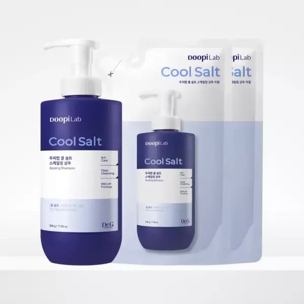 [네이버] 닥터지 두피랩 쿨 솔트 스케일링 샴푸 500g+리필 500g+리필 500g (16,000/무배) (16,000원)