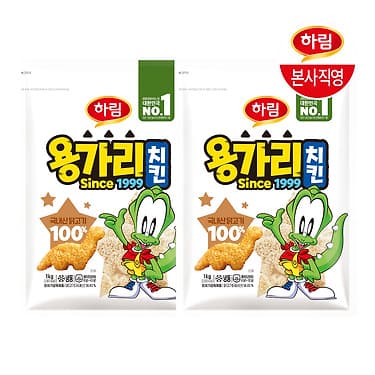 [카카오톡] 용가리치킨 1kg 2봉(24,087원/무료) (무료배송)