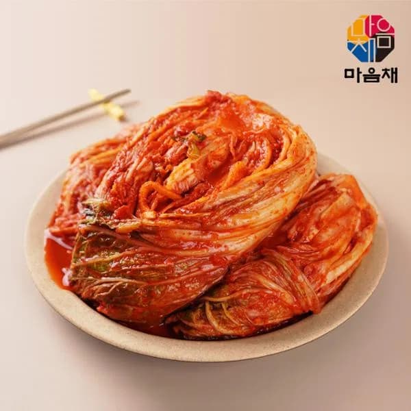 마음채 국내산 포기김치 3kg+3kg+800g 증정 (20,900원 / 무료배송)