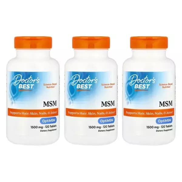 닥터스베스트 MSM 옵티MSM 함유 1500mg 120정 3개 (35,380원 / 무료배송)