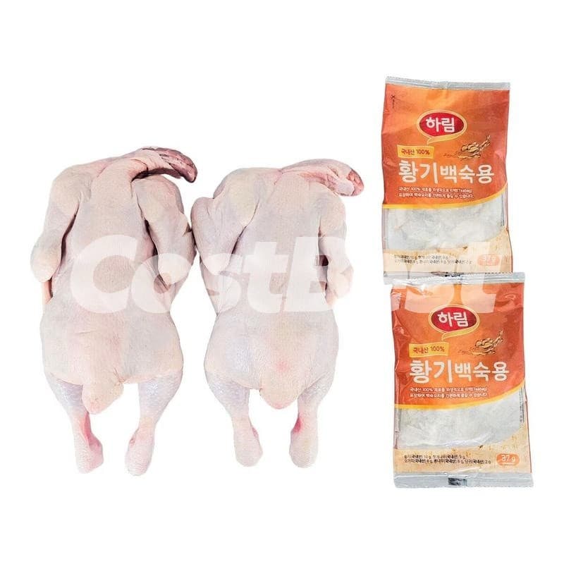 하림동물복지통닭 백숙용/두마리 2.7KG(1.35KG X 2EA) (13,990원)
