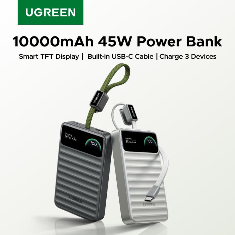 [알리익스프레스] UGREEN 45W 10,000mAh ($37.53 / (약: 53,116원))