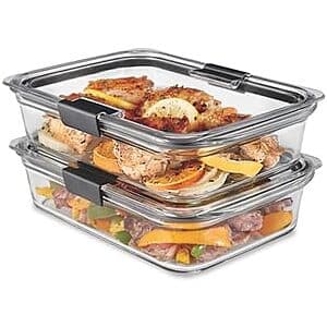 [Amazon] 2-Pk 8-Cup Rubbermaid Brilliance Glass Food Storage Containers ($20.80 / (약: 29,438원))