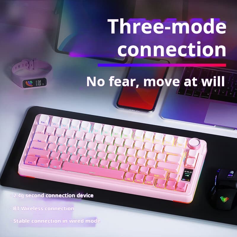 [알리익스프레스] AULA S75 Pro 무선 키보드 ($50.23 / (약: 71,090원))