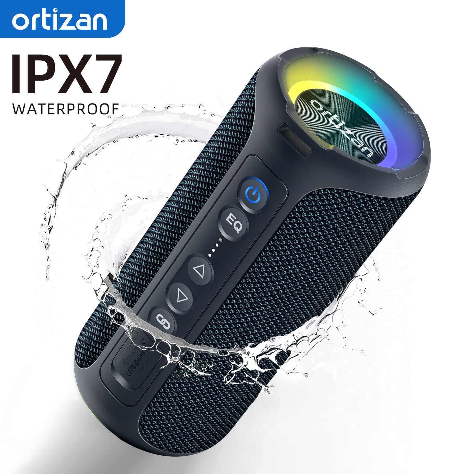 7. Ortizan X8 Pro 휴대용 스피커 ($32.25 / (약: 45,643원))