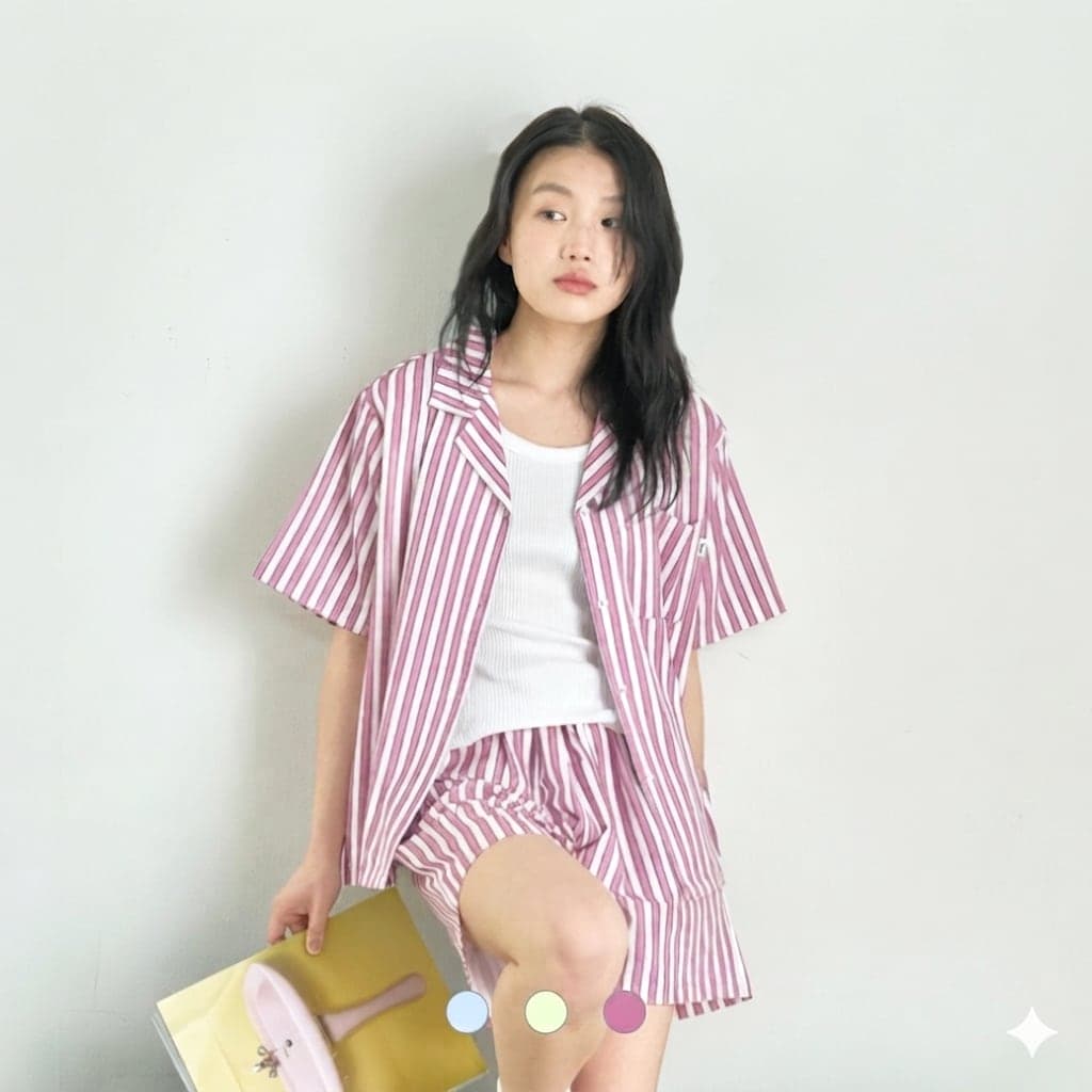 refine / 부드러운 에어핏 여름잠옷 파자마 세트, 3colors, M/L (19,900원 / 남음)