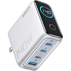 [Slickdeals] Anker Up to 140W 4-Port PD 3.1 Laptop Charger ($55.99 / (약: 79,242원))