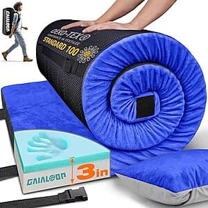 3" Gaialoop Memory Foam Camping Mattress ($31.90 / (약: 45,148원))