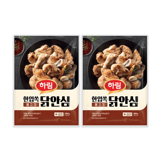 [하림몰] 하림 닭 안심 불고기맛 800g 4팩 (29,000원 / 무료배송)